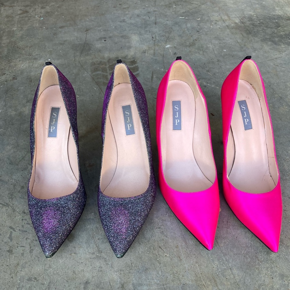 SJP Hot Pink Pumps (Fawn)